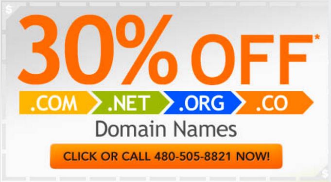 Domains – 30% off at GoDaddy!