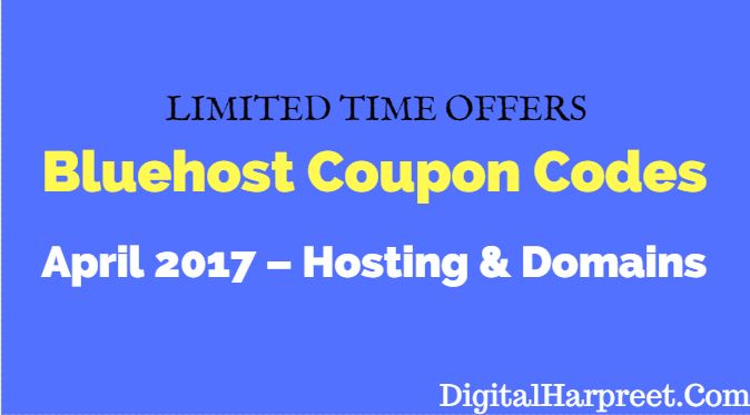 Bluehost Coupon Codes April 2017 – Hosting & Domains